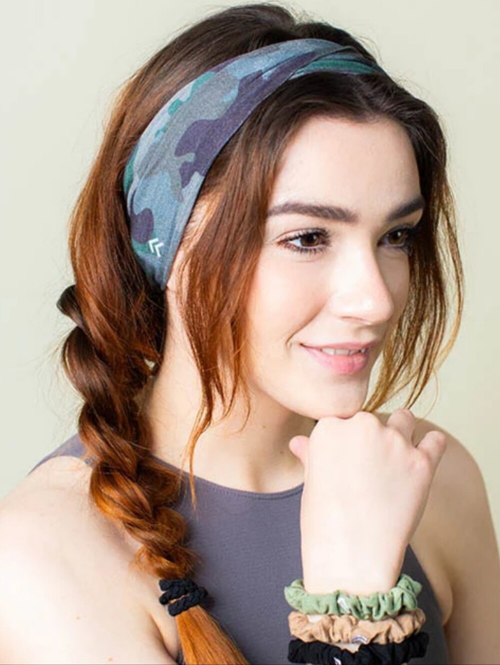2 Soulvation Buttery Soft Twist Headbands Blue & Pink EUC - Picture 3 of 7
